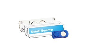 NAME TAGS WITH MAGNETIC CLIPS 81x23mm SET/5